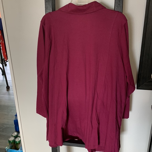 Pintucked Button front Tunic Size 1 X - Picture 2 of 3